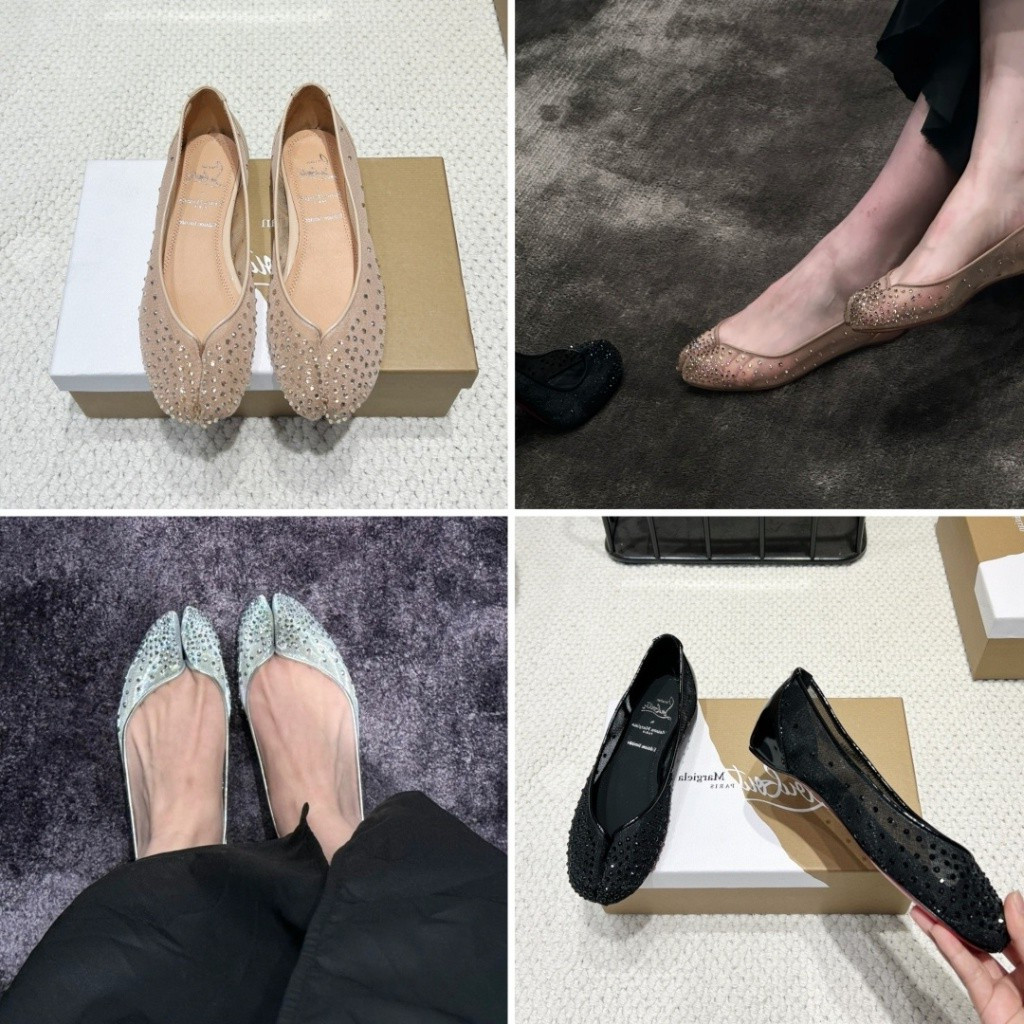 Pre Order 15 Days x CL 25 New Toe Flat Shoes sepatu ballet kulit domba Size35-39