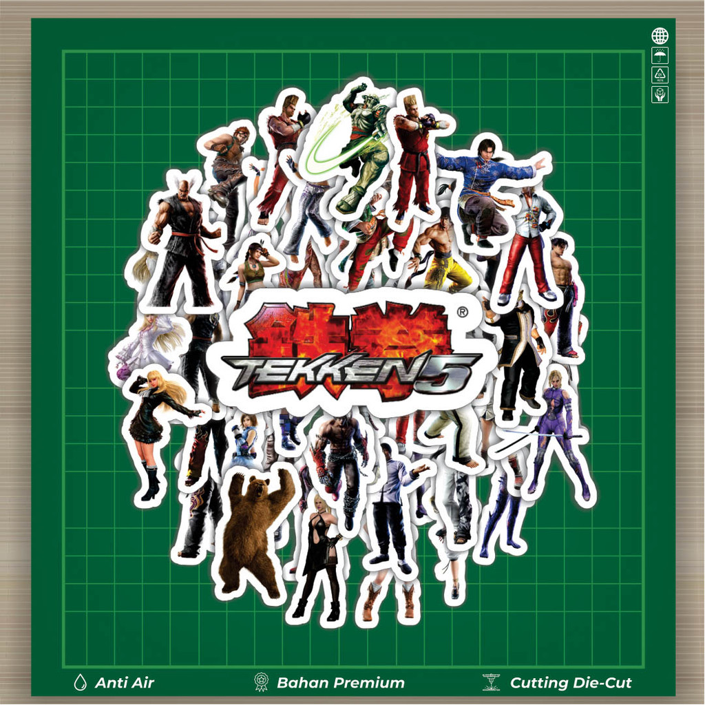

HOT 50 PCS STIKER Stiker Game Series Tekken Character Mix 4 Stiker Fashion Cars Decal Dingin Kartu Album Custom Vinyl Anti Air- Sticker Aesthetic Buku Journal Koper Casing HP Tablet Laptop Helm Motor Botol Minum