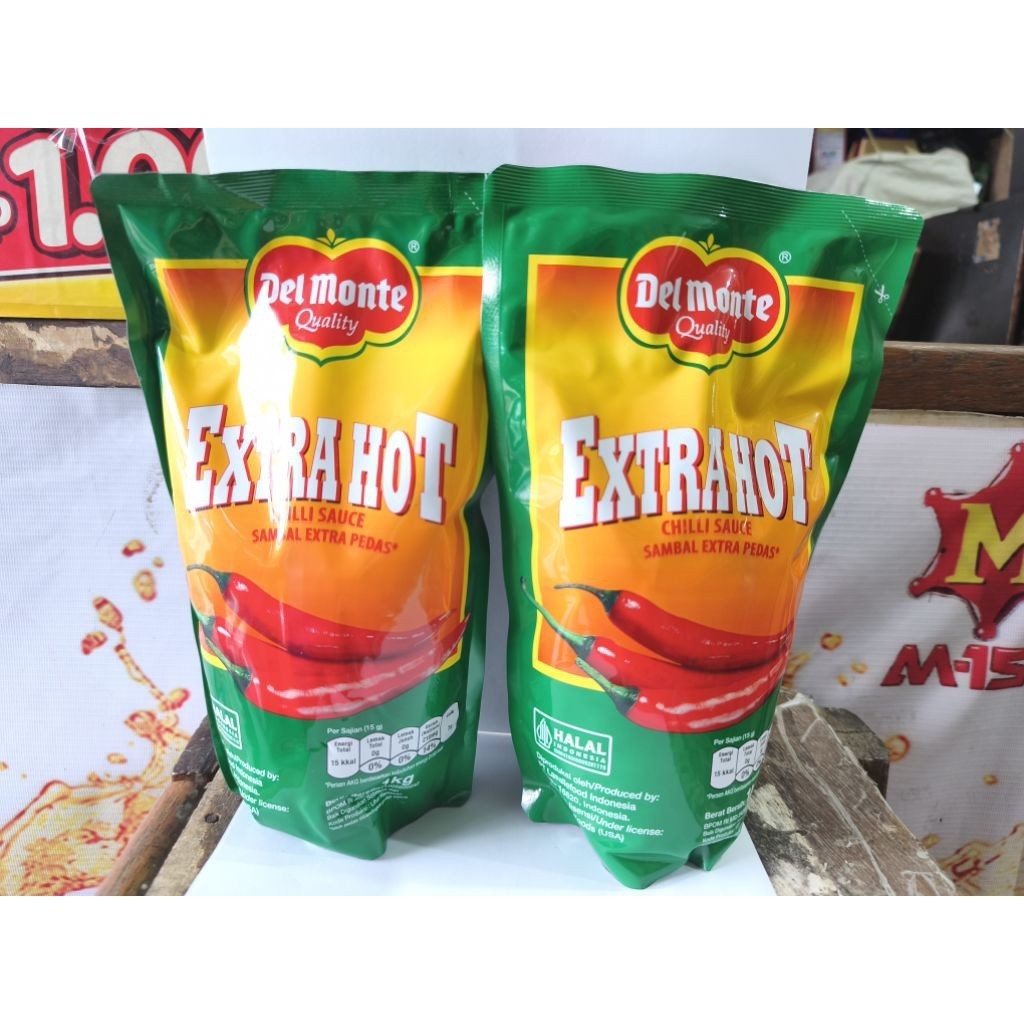 

Del Monte Saus Extra Hot Chili Pouch 1000Gr