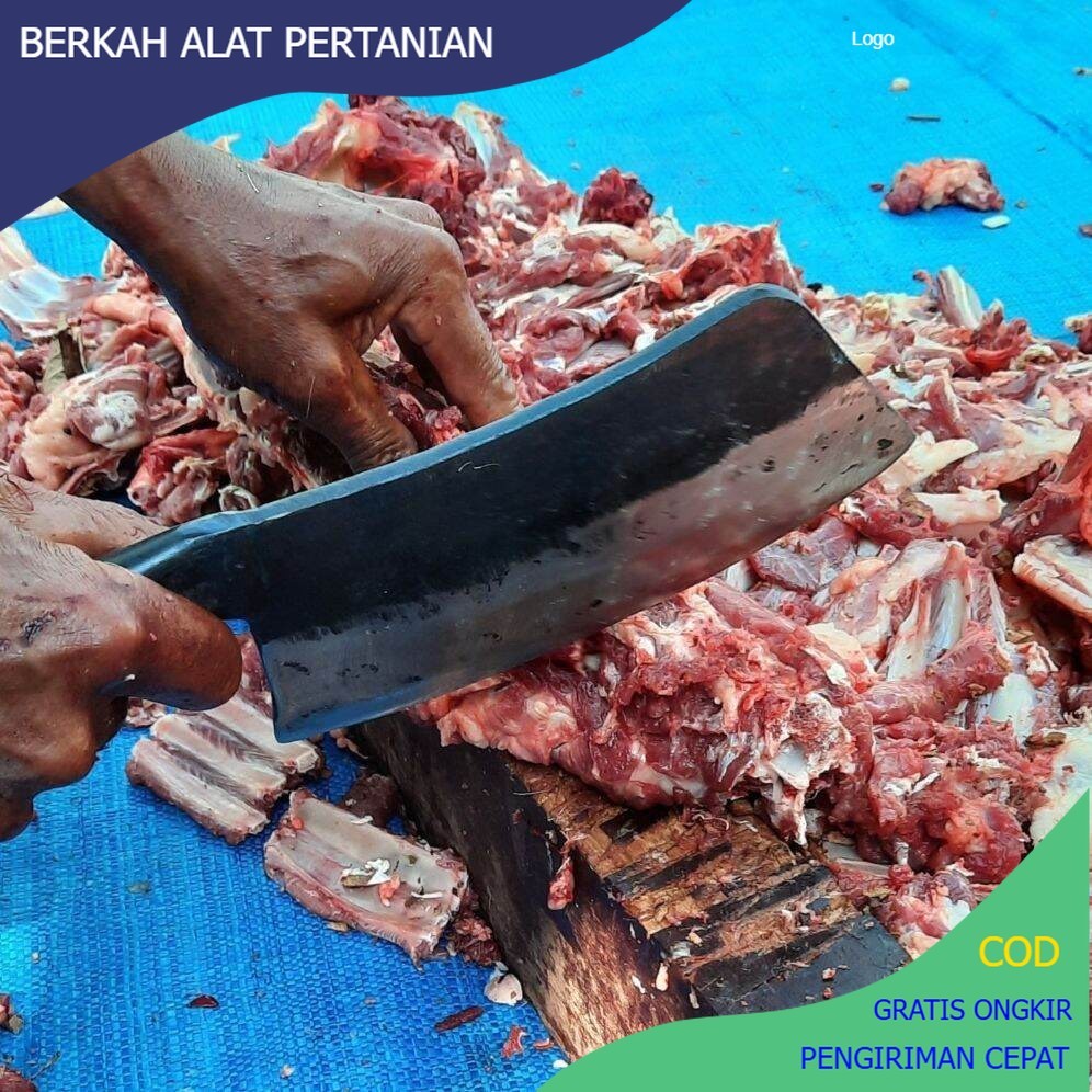 Pisau Daging Cacah Tulang Murah Tajam Berkwalitas - pisau cacah tulang baja per tebal dan tajam - pi