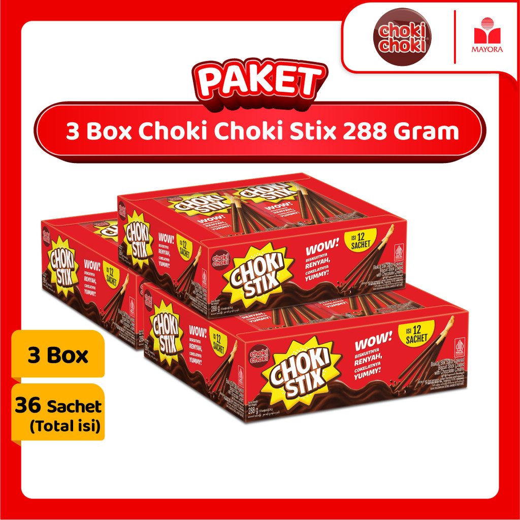 

Paket 3 Box Choki Choki Stix 288 Gram