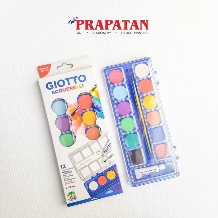 

Giotto Acquerelli Block 12 Warna dia 30mm 5208 - Warna