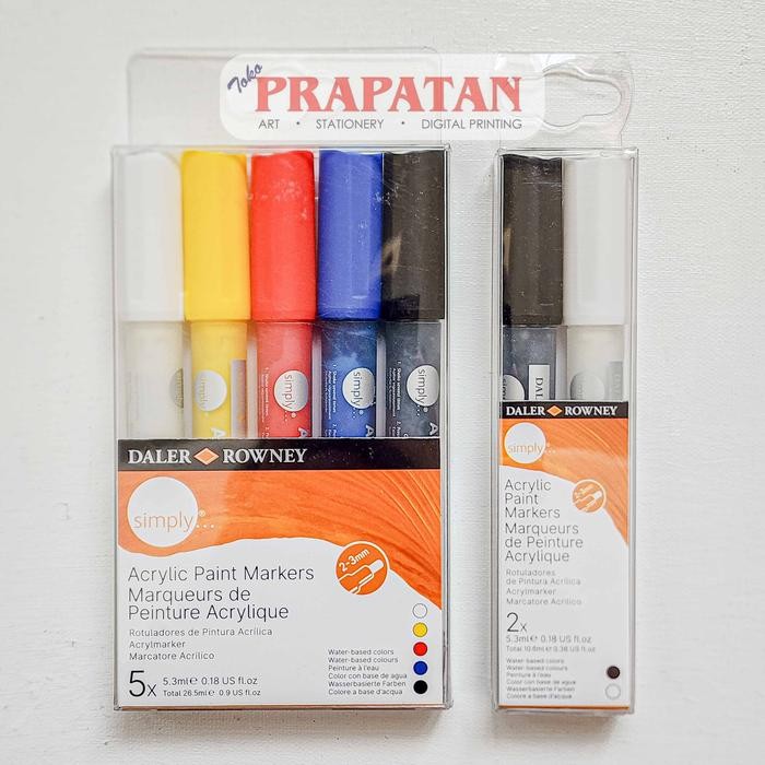 

Daler Rowney Simply Acrylic Marker Set | Spidol Akrilik - SET 5C 903