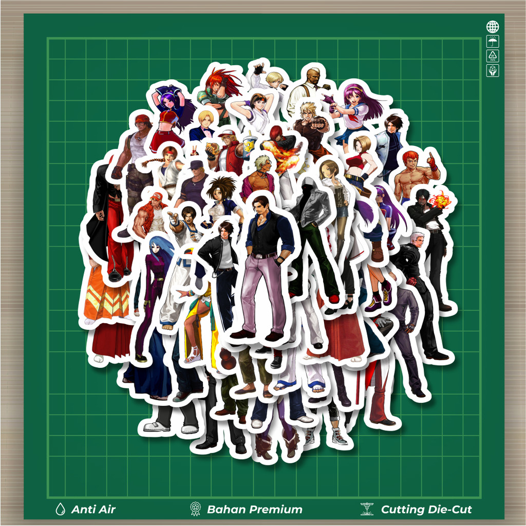 

HOT 50 PCS STIKER Stiker Game Series King Of Fighter Character Mix 2 Stiker Fashion Cars Decal Dingin Kartu Album Custom Vinyl Anti Air- Sticker Aesthetic Buku Journal Koper Casing HP Tablet Laptop Helm Motor Botol Minum