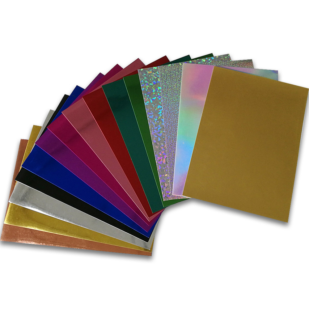 

15 Sheets/Pack Multi-color Handcraft Paper 250GSM A4 FSC Mirror Plane Flash DIY Handmade Aluminium-foil Metallic Paper