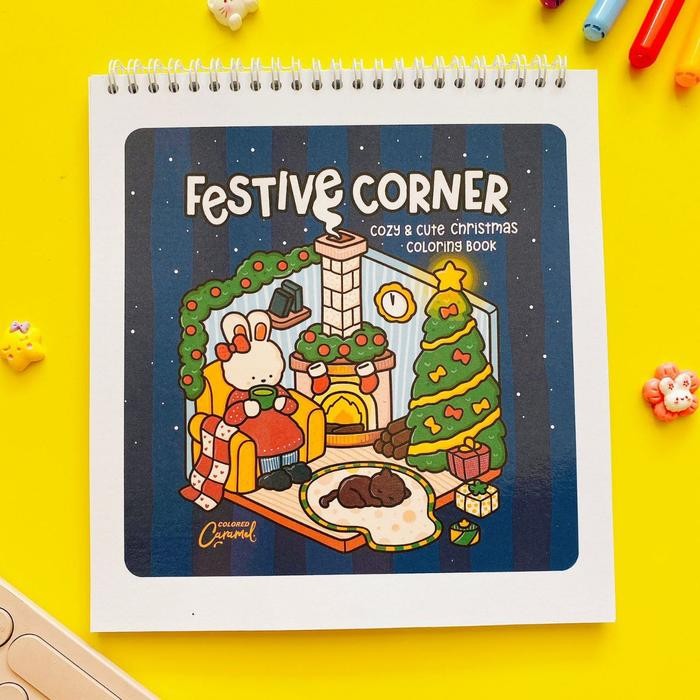 

Sale Festive Corner For Adult And Kids Coloring Book - Buku Mewarnai Lucu Cocok Untuk Dewasa Dan Anak - 80 gsm Tbk