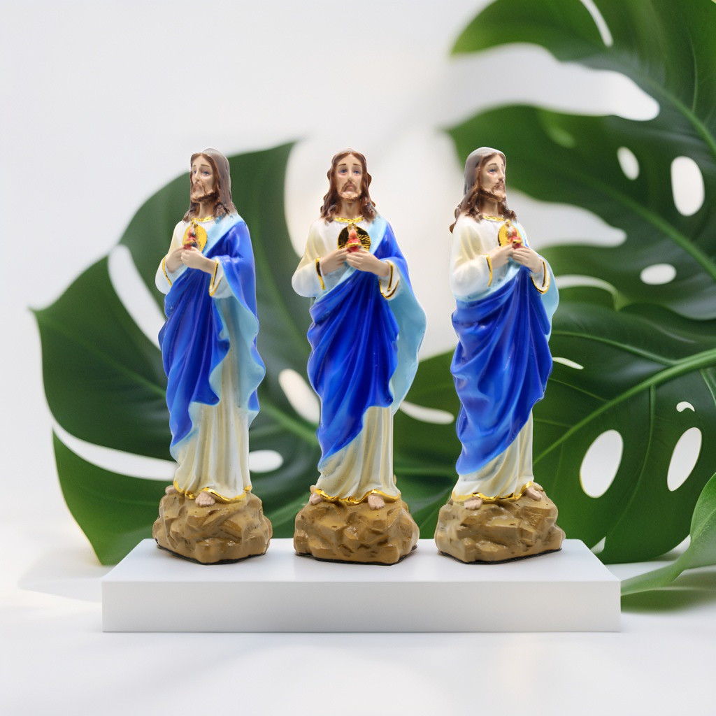 SEPASANG PATUNG BUNDA MARIA - YESUS 20 CM / PATUNG TUHAN YESUS / PATUNG MARIA / PATUNG KATOLIK / PAT