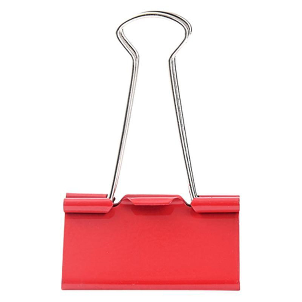 

5pcs red Metal Paper Clip 40mm big Foldback Metal Binder Clips 50mm Grip Clamps Paper Document Office School Stationery clips