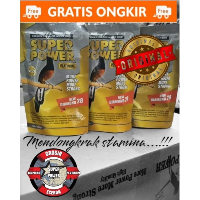WIDHISTORE VOER SUPER POWER PLATINUM INSECT BIRD FOOD PAKAN BURUNG MURAI BATU UNTUK HARIAN DAN LOMBA