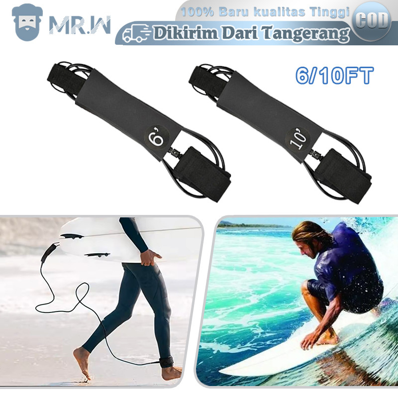 6/8/10ft Leash Surfing Tali Pengikat Papan Surfing leash surfboard Surfing Leg Rope Untuk Papan Sela