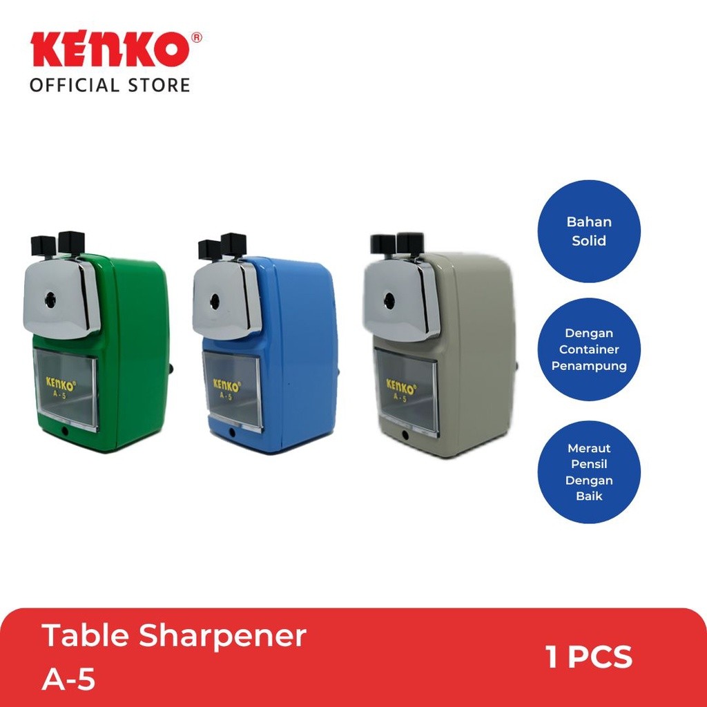 

Kenko A-5 Angel Table Sharpener / Rautan Pensil Peruncing Pensil
