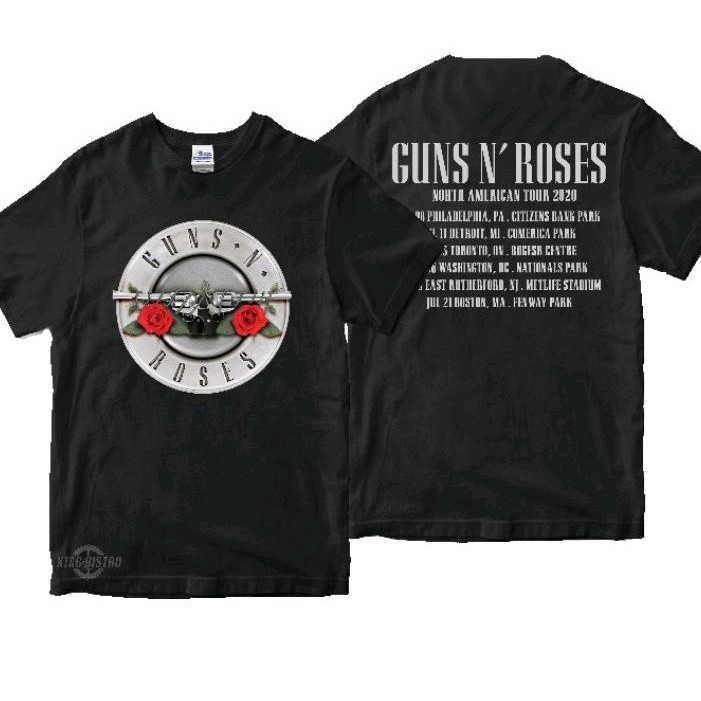 kaos GUNS N ROSES TOUR 2020  Premium tshirt guns roses kaos band gnr