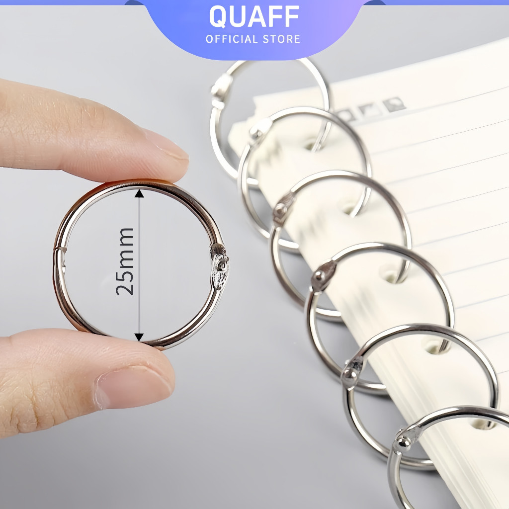 

25-30mm Ring Binder/Ring buka tutup/ing binder/ring buku sampel/Loose Leaf Ring Bulat Kait Snap Ring