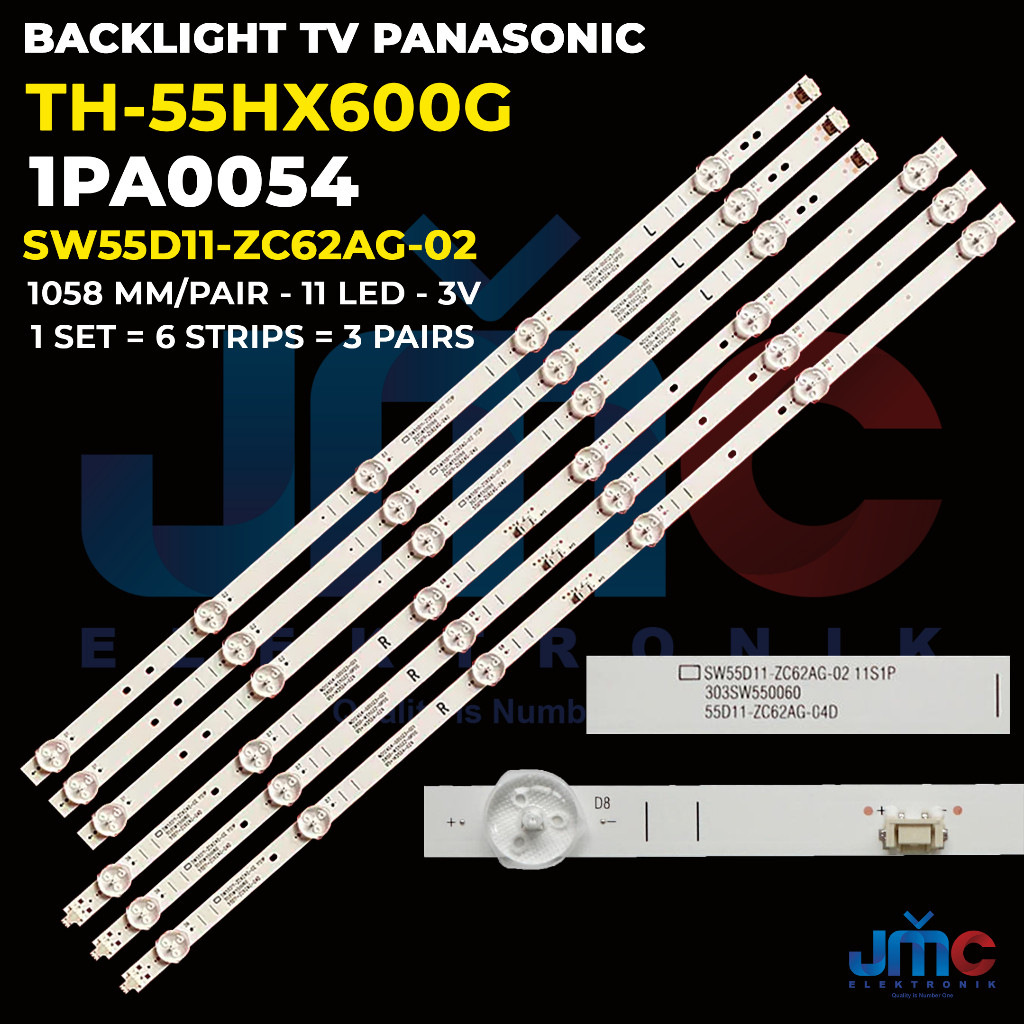 Backlight TV Panasonic 55 Inch TH-55HX600G SW55D11-ZC62AG-02 / 5800-W55G22-0P00