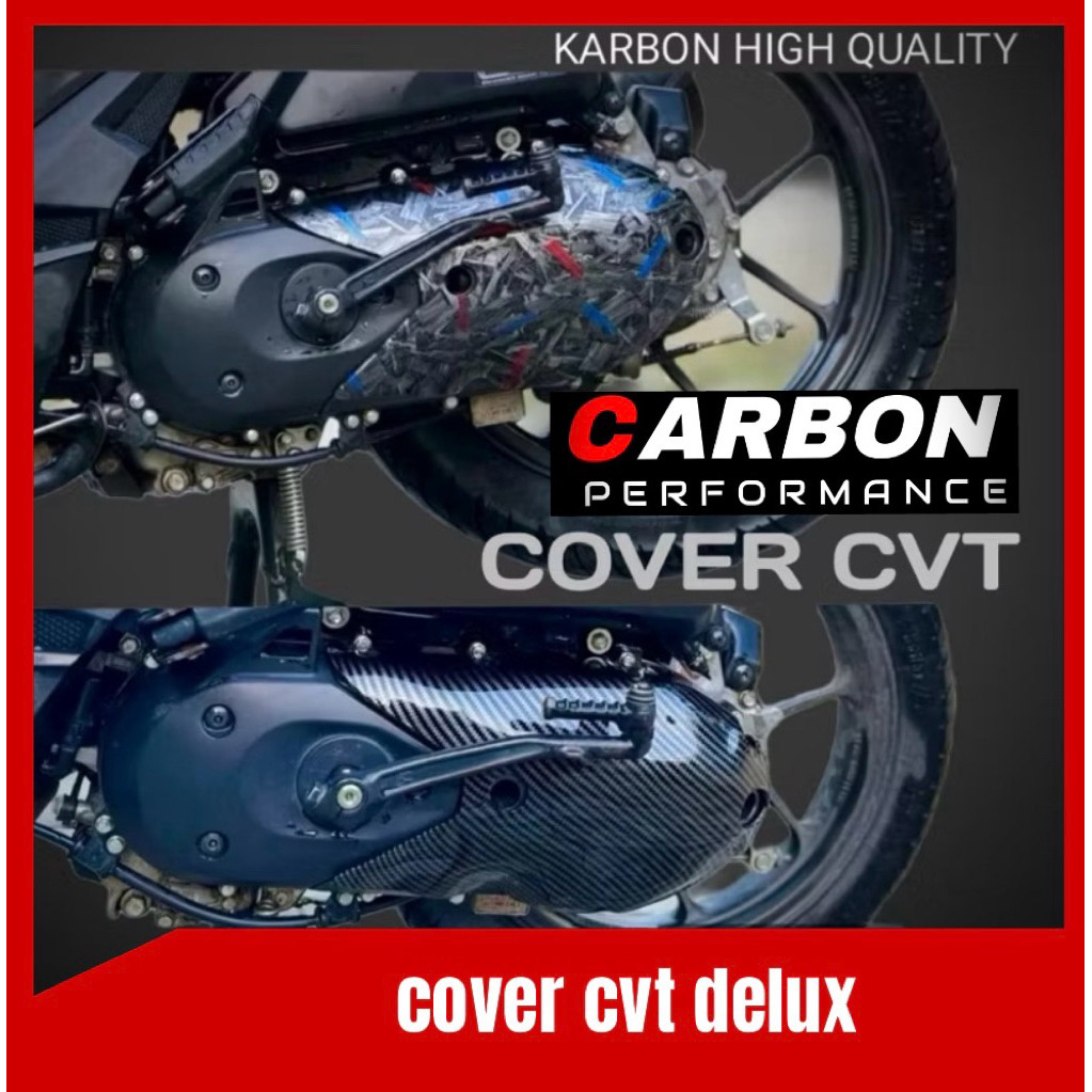 YONA.ID COVER CVT BEAT DELUX CARBON CVT SCOOPY NEW CARBON ▪️Cover Cvt beat new carbon catur Cover Cv