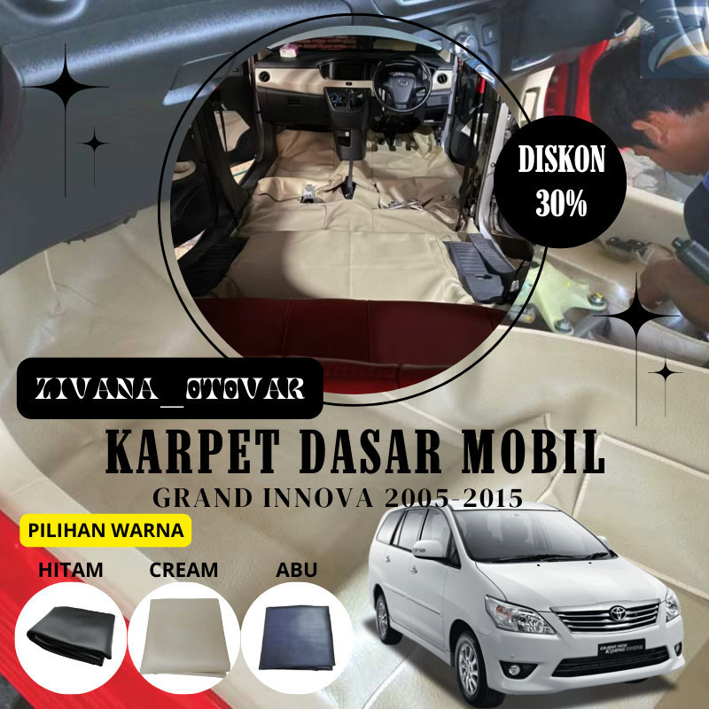 Karpet Dasar Lantai Mobil Super Peredam Kijang Innova 2005-2015