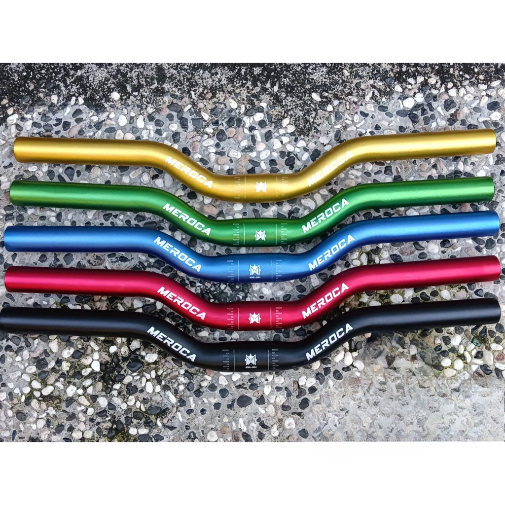 Meroca Handlebar Stang Sepeda Anak Clamp Diameter 25.4 Panjang 400mm Rise 30mm Untuk Pushbike Balanc