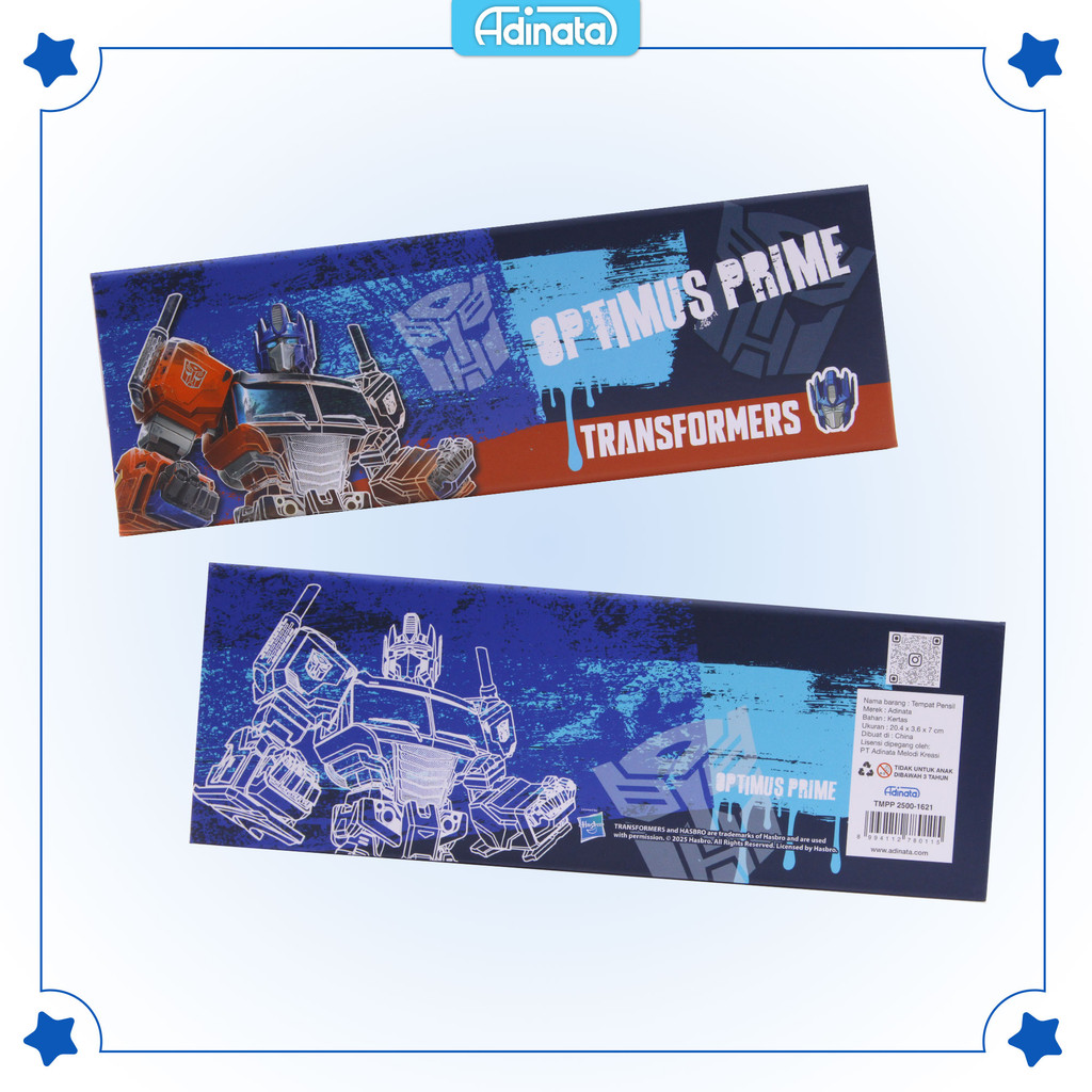 

Transformers Paper Pen Case 2500-1621 with DIY Stickers - Adinata / Tempat Pensil / DIY