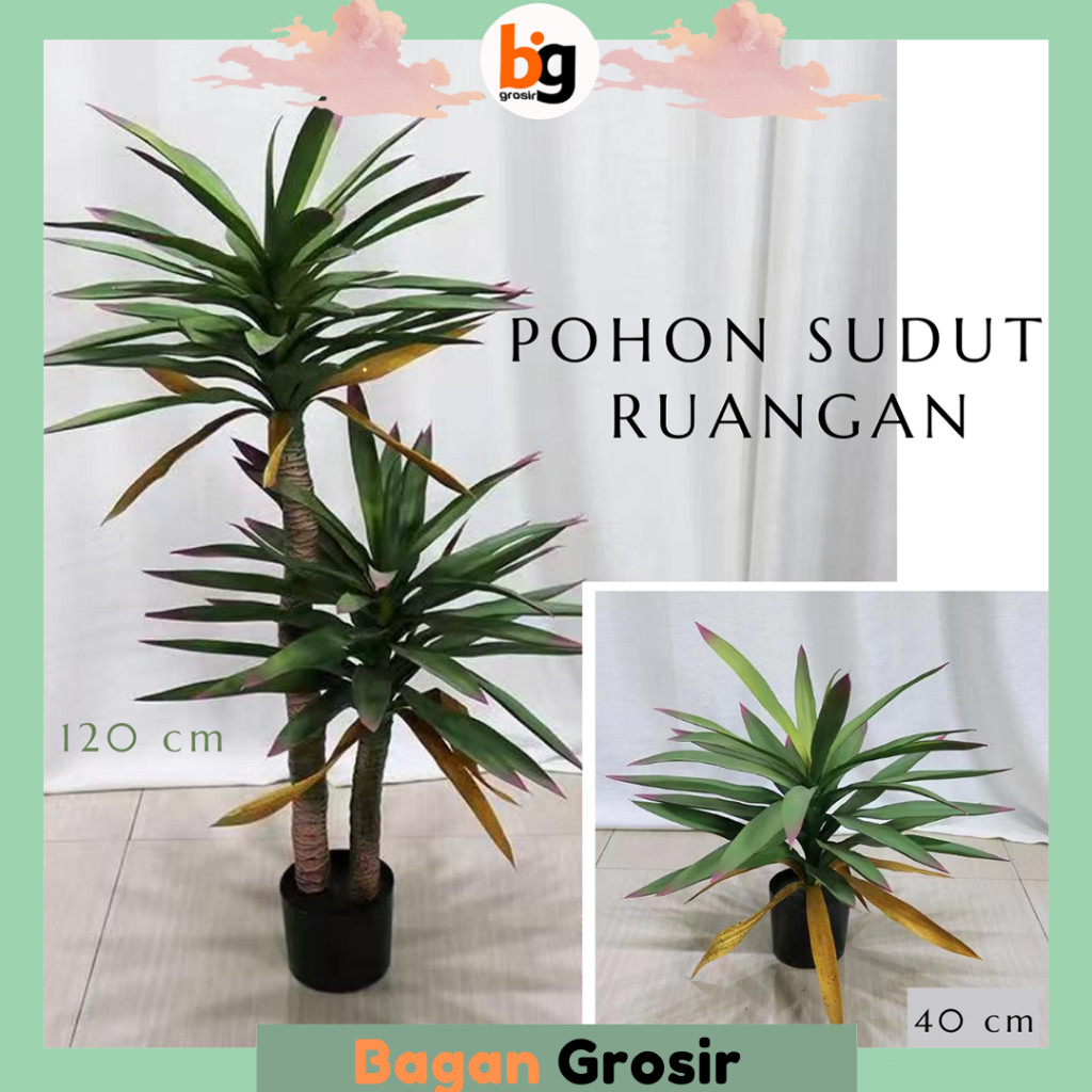 TERLARISBG / COD / POHON  HIASAN RUANGAN / POHON HIAS PLASTIK BESAR SUDUT RUANGAN / POHON PALM PALSU