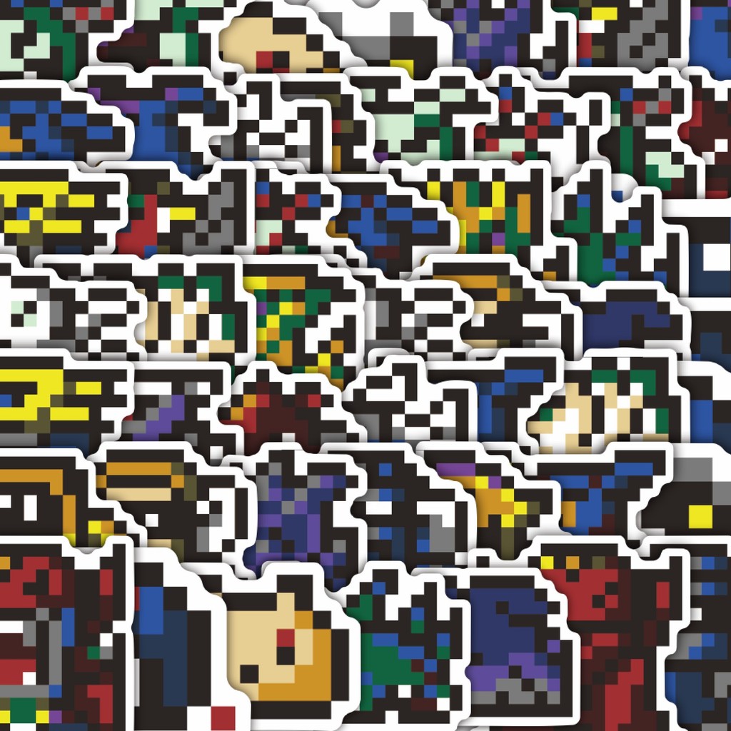 

Stiker Cutting Pack Stiker Pixel Digimon V11 Isi 100Pcs Series Aesthetic Lucu Keren Untuk Koper Bahan Vynil