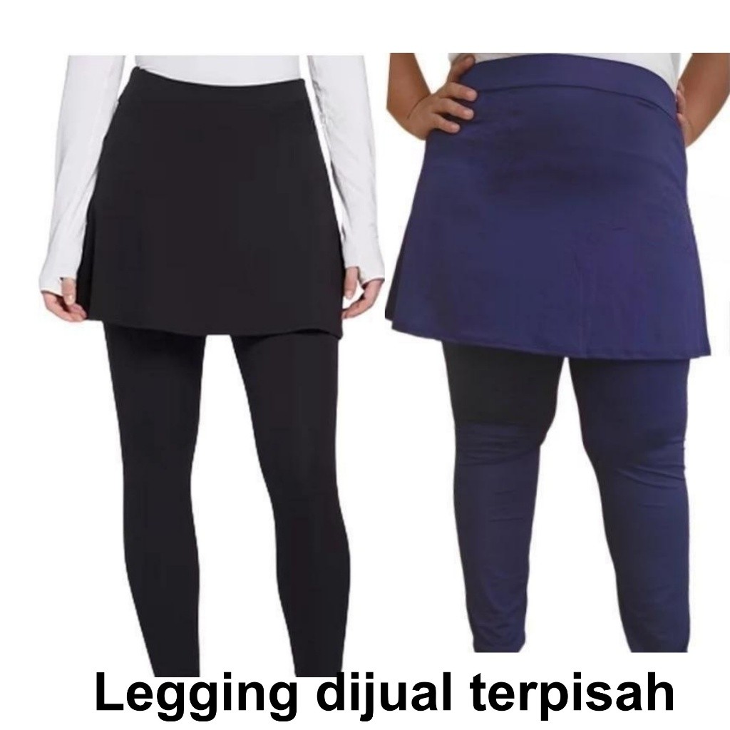 GF   - ROK OLAHRAGA - Legging Sport Dalaman Celana Short Jumbo Oversize Wanita Muslimah Medan