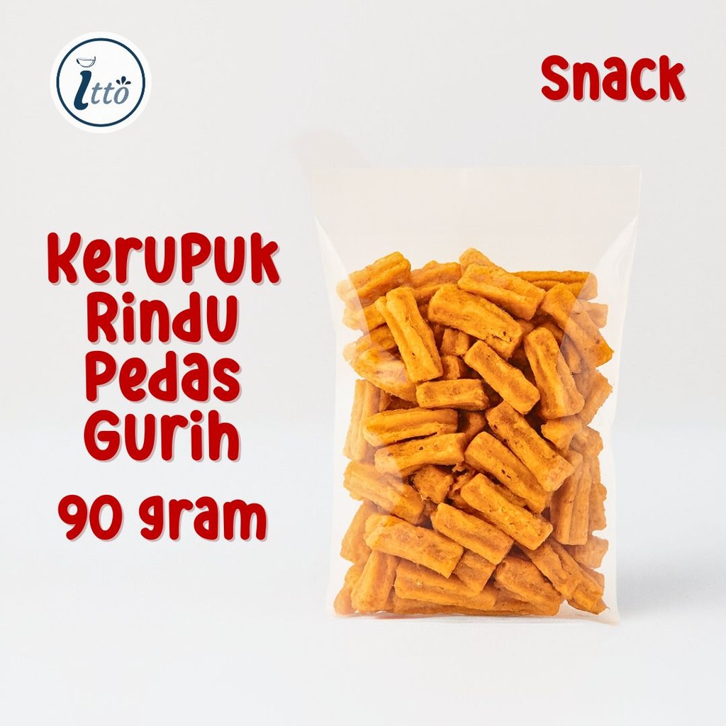

Cemilan Enak Snack Kecipir Kerupuk Rindu Pedas Gurih Eceran