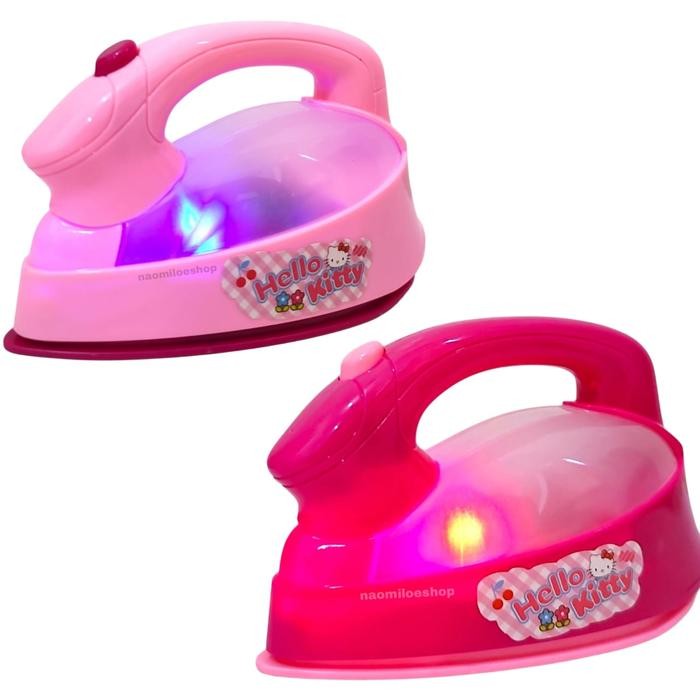 ⋅˚₊‧ ୨Trend Mainan୧ ‧₊˚ ⋅akisukses Mainan setrika pink ada lampu household set mainan cleaning set -