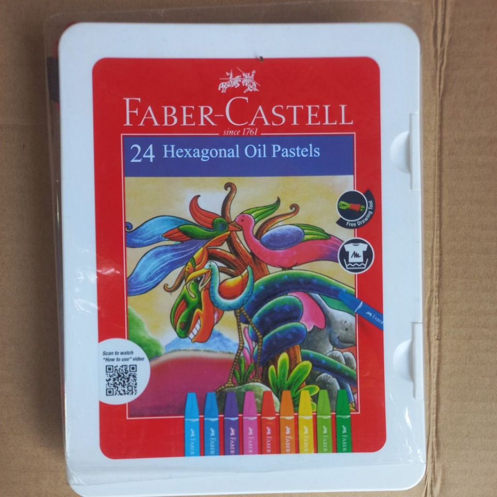 

Crayon Faber Castell 24 Hexagonal Oil Pastel 24 Warna