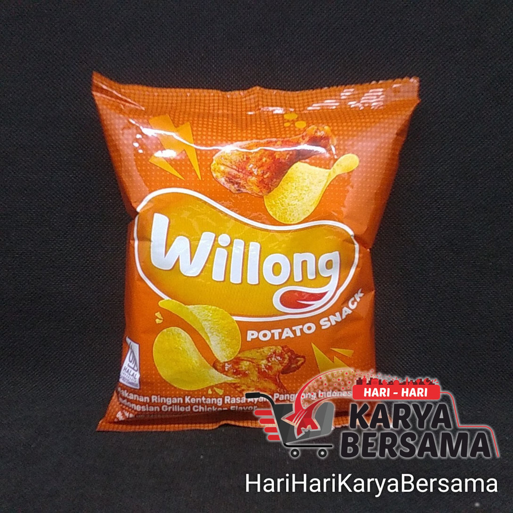 

MAKANAN RINGAN SNACK WILLONG POTATO CHIP AYAM PANGGANG 22GR