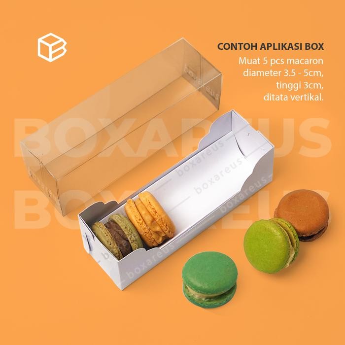 

Box Macaron Packaging Macaroon Kotak Dus Kue Kering | WB MAC5 - Putih, Tanpa Insert