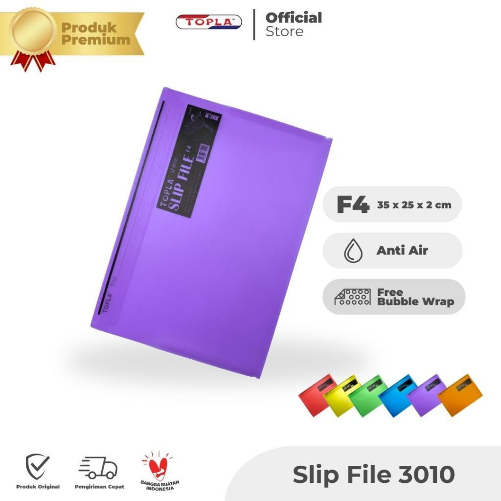 

TOPLA Slip File A4 - Map Kertas Penyimpanan & Pembawaan Berkualitas