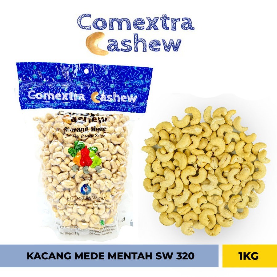 

Kacang Mede Comextra Mentah Utuh S 320 1 Kg - Cashew Mete Mente