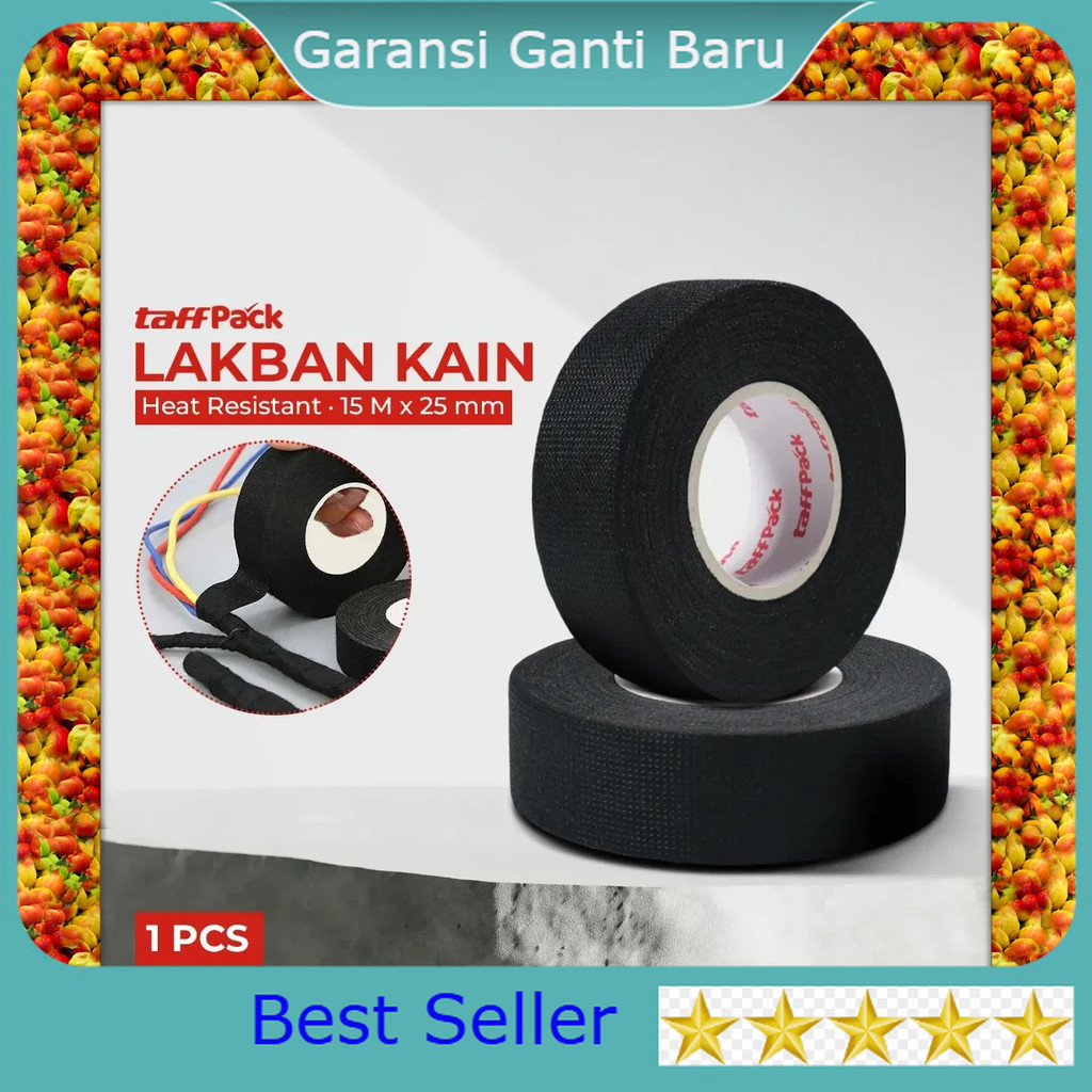 

TaffPACK Lakban Kain Adhesive Cloth Tape Heat Resistant 15M - TF11 - 25mm