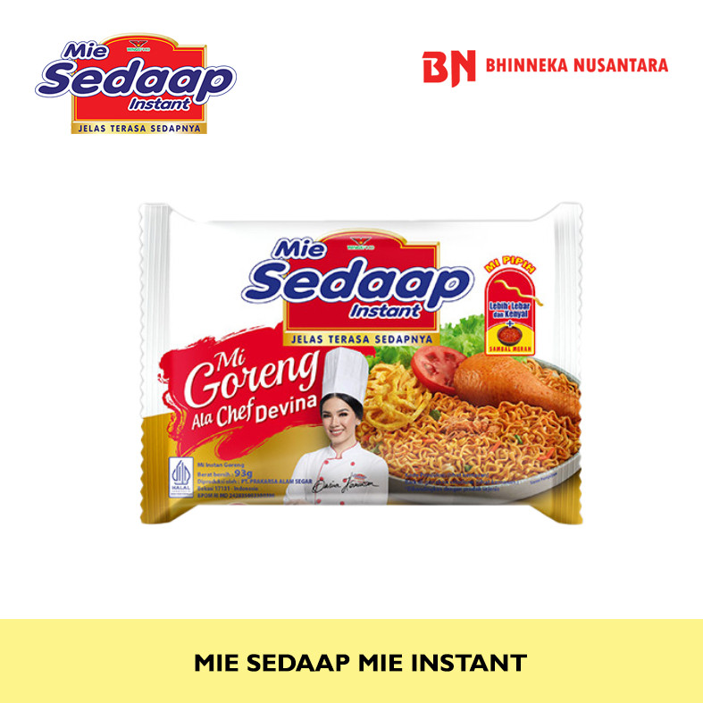 

Sedaap Mie Instant Goreng Ala Chef Devina 93 Gram
