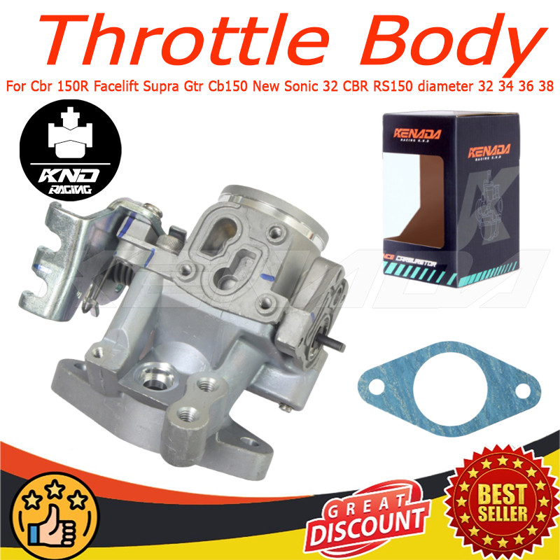 KENADA Racing Throttle Body  TB INLET INTAKE Sonic Cbr 150R Facelift Supra Gtr Cb150 Sonic 32 CBR RS