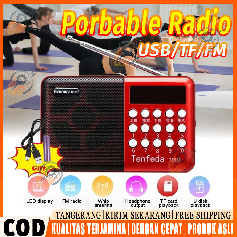 Radio Bluetooth Digital FM Portable Mini Speaker MP3 Player // Radio Murotal Termurah // Support TF 