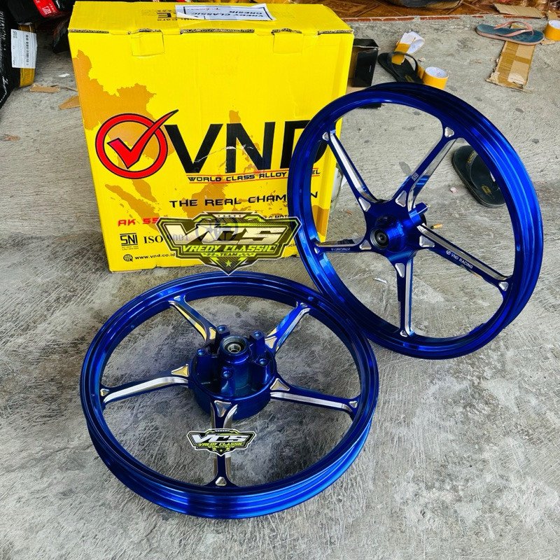 velg VND JUPITER MX KING BIRU 160 -160 ring 17 velg enkai vnd MX KING AK 55