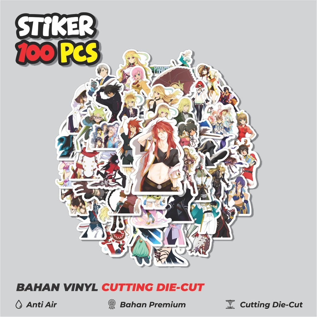 

Terbaru! 50 pcs Stiker Game Series Tales Of Series Karakter Mix 1 Dekorasi Lucu Kreatif untuk Notebook, Skateboard, HP
