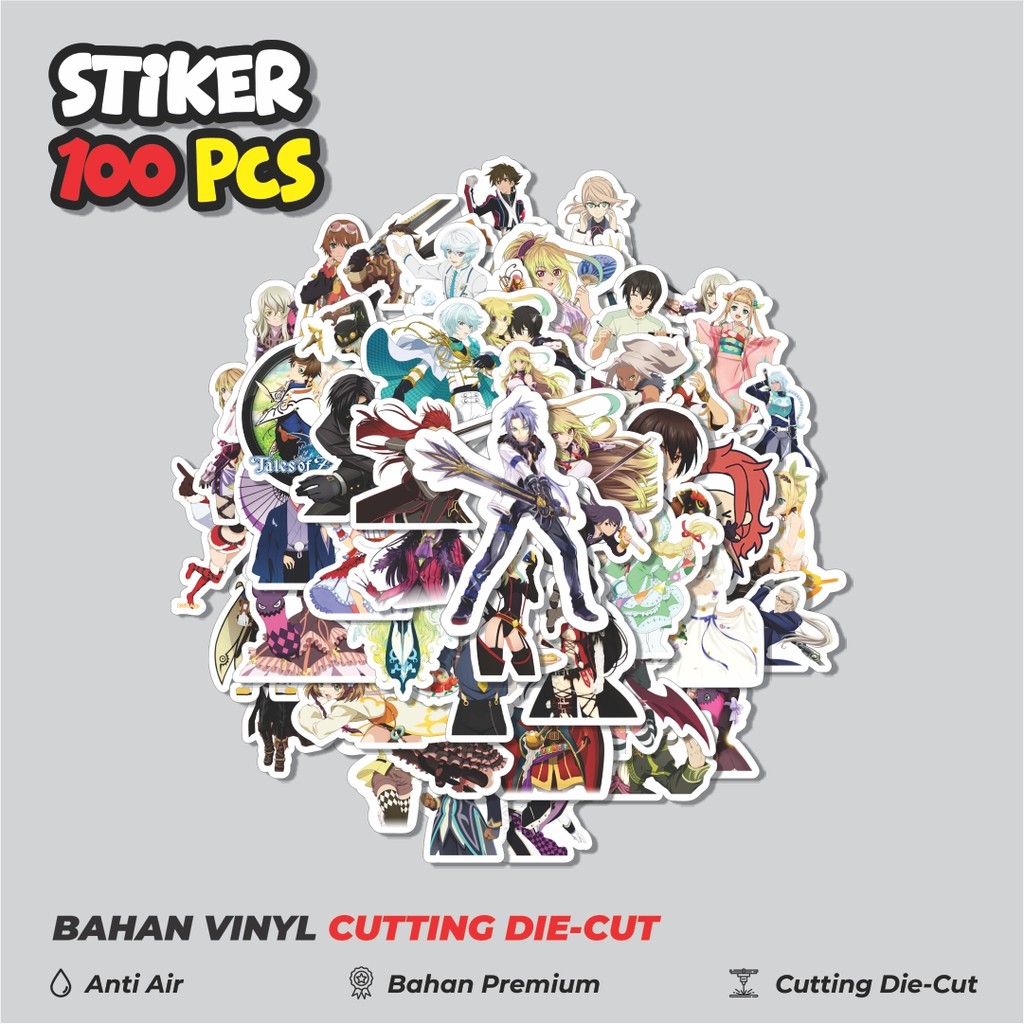 

Terbaru! 50 pcs Stiker Game Series Tales Of Series Karakter Mix 2 Dekorasi Lucu Kreatif untuk Notebook, Skateboard, HP