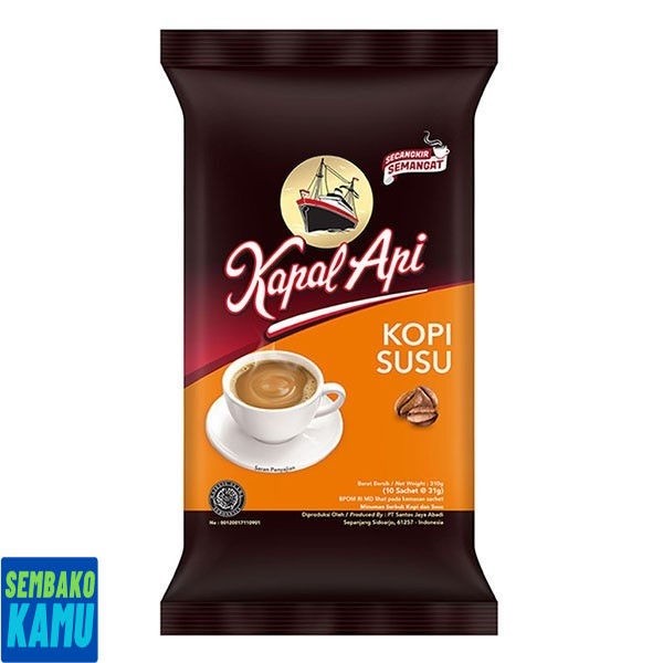 

Kapal Api Kopi Susu 10 pcs x 31 gr