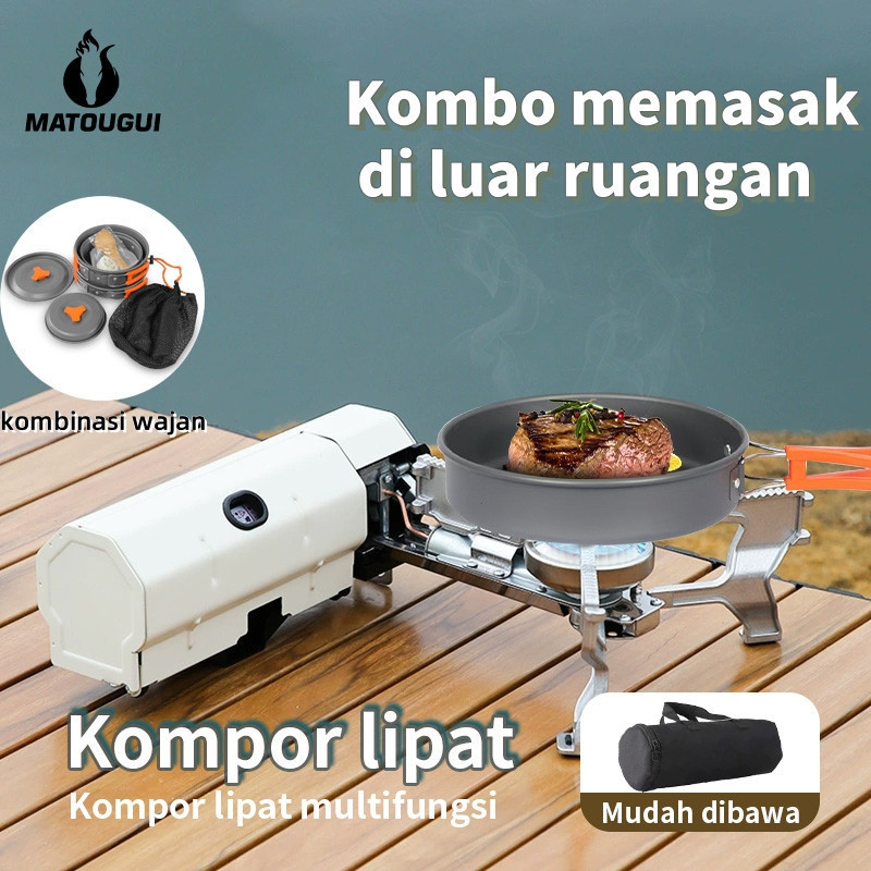 Kompor Gas Lipat LOWA Lotus, Portable & Praktis, Ideal untuk Aktivitas Picnik dan Hiking