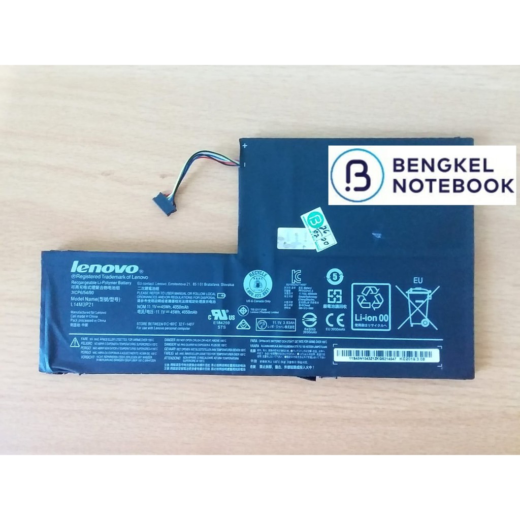 Baterai Lenovo 500-14ISK 500s-14isk 500-14IBD Lenovo Flex 3 1470 1480 1580 L14M3P21 L15L3PBO L14L3P2