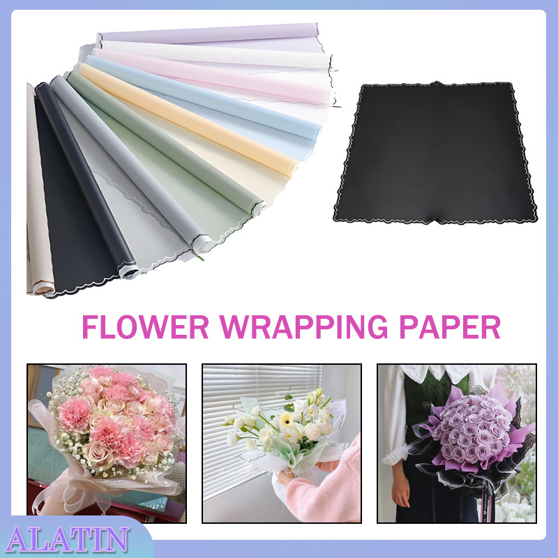 

20 PCS Flower Wrapping Paper Varian List Cloud / Kertas Buket Bunga Cellophane Florist Kertas Kado / Flower Wrapping Paper Semi Transparent Line Color