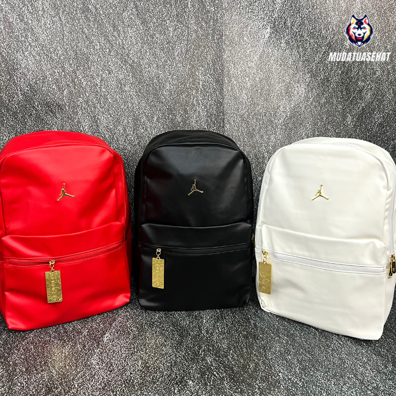 NEW AIR JORDAN RETRO 14 GOLD BACKPACK / TAS RANSEL JORDAN /  BAGPACK / TAS SEKOLAH / TAS KULIAH / TA