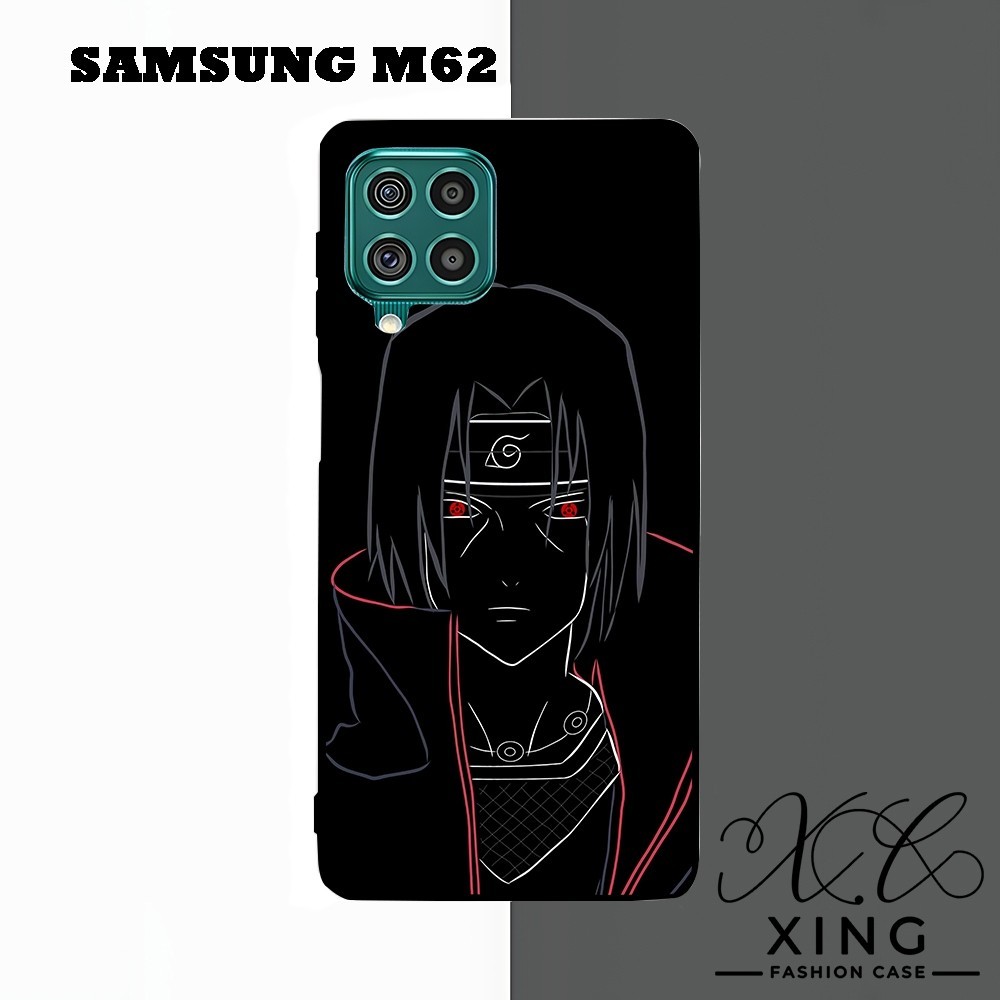 |AN05| SOFTCASE GLOSSY KILAU SAMSUNG M62 KUALITAS PREMIUM MOTIF ITACHI UCHIHA ANIME NARUTO