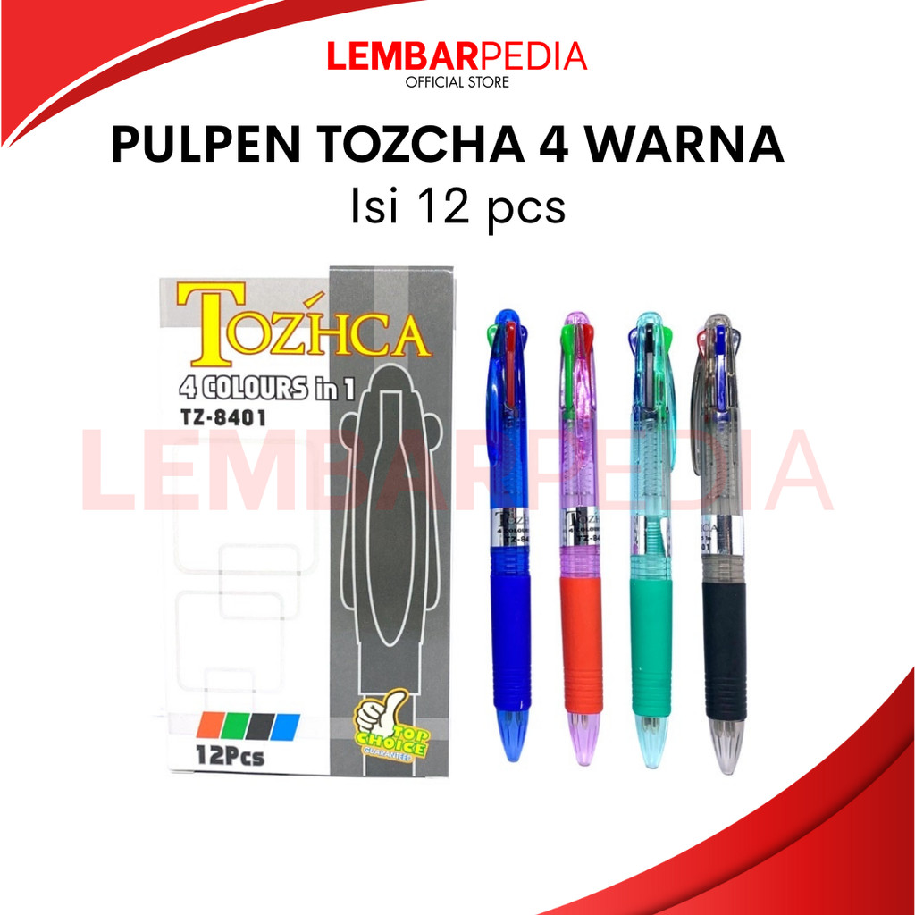

PULPEN TOZHCA 4 WARNA PER LUSIN (12PCS)