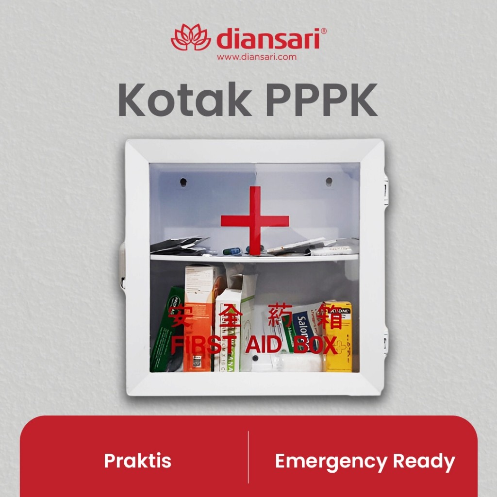 Kotak P3K / Kotak Obat / Tempat Obat Dinding Diansari