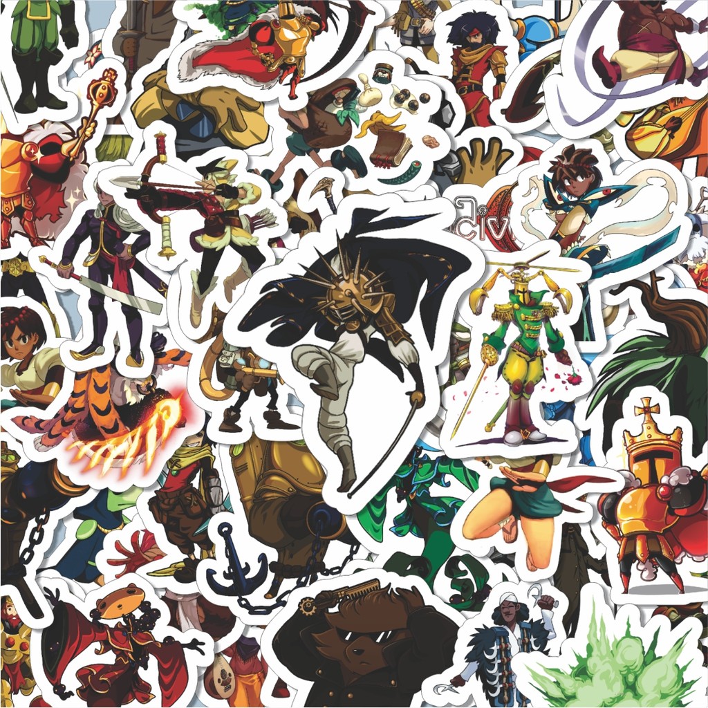 

100PCS Lucu Stiker Game Series Indivisible Karakter Mix Stiker Aesthetic Stiker Anti Air Stikers Berperekat Waterproof sticker decal buat Motor Helm Buku Journal Koper Casing HP Laptop Botol Minum Hadiah anak