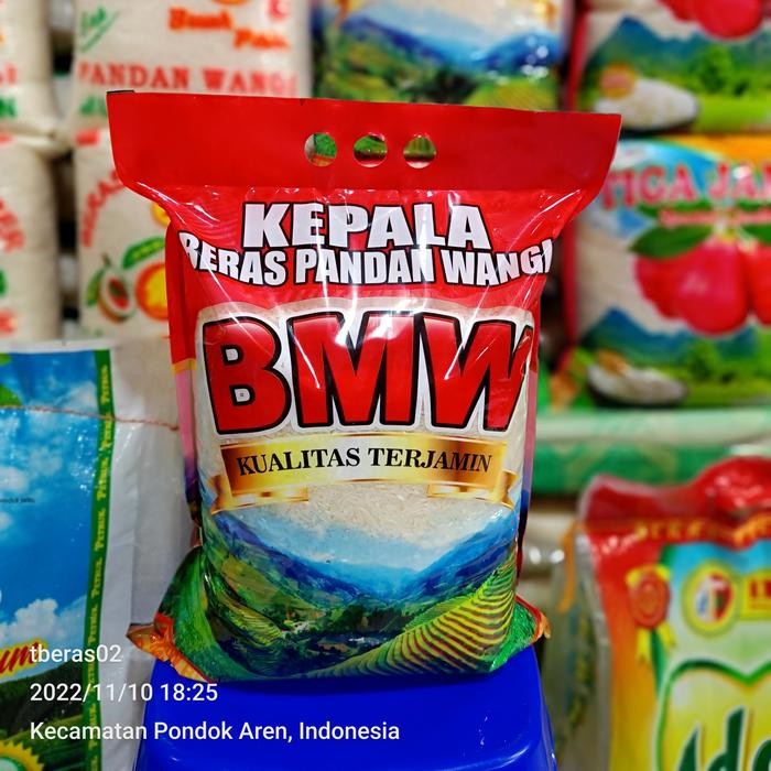 

PROMO! kepala beras pandan wangi bmw bungkusan 5kg