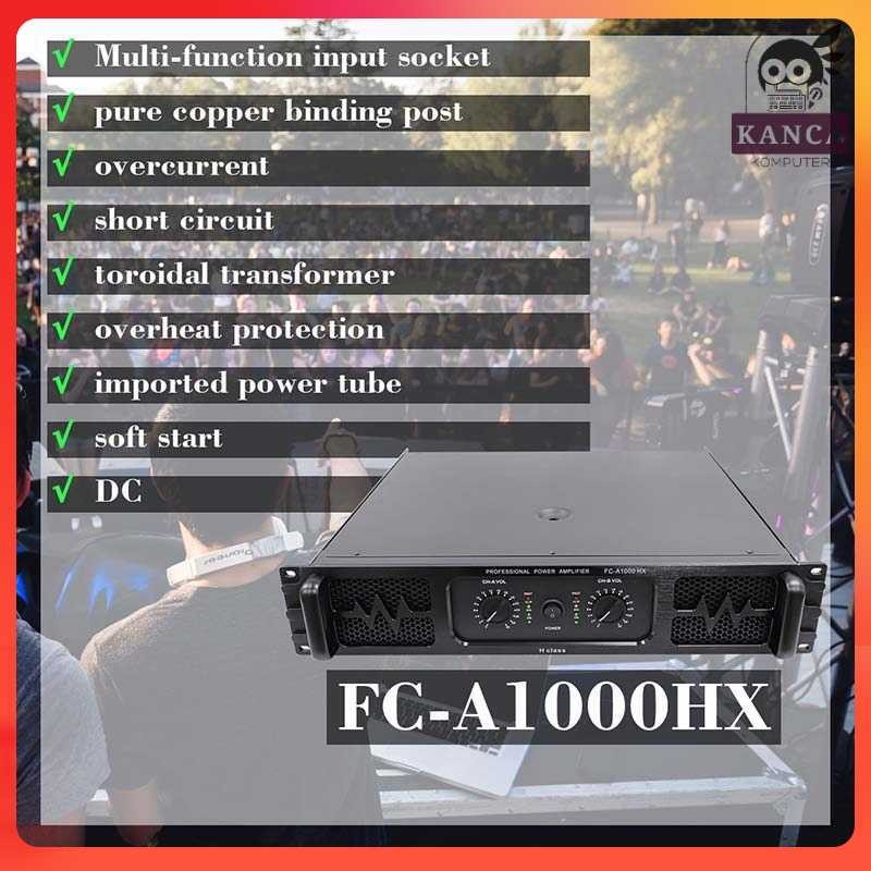 SHUOYI Power Amplifier Professional 2 Channels 1000W for KTV Bars - FC-A1000HX